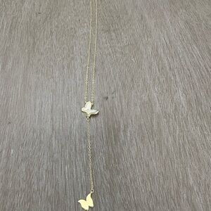 Chic Gold Butterfly Pendant Necklace